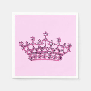 Pink Tiara Napkin