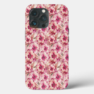 Pink Tie Dye Floral iPhone 13 Pro Case