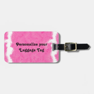 Pink Tie Dye Luggage Tag