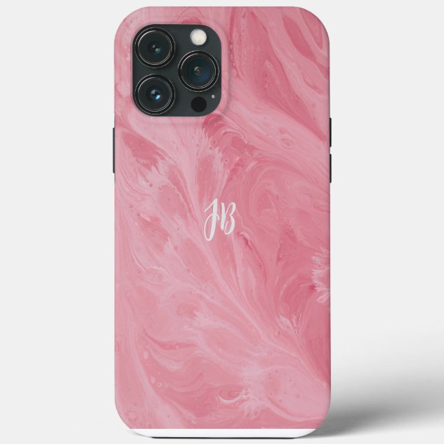Pink Tiffany Iphone13 Case With,Without Monogram (Back)