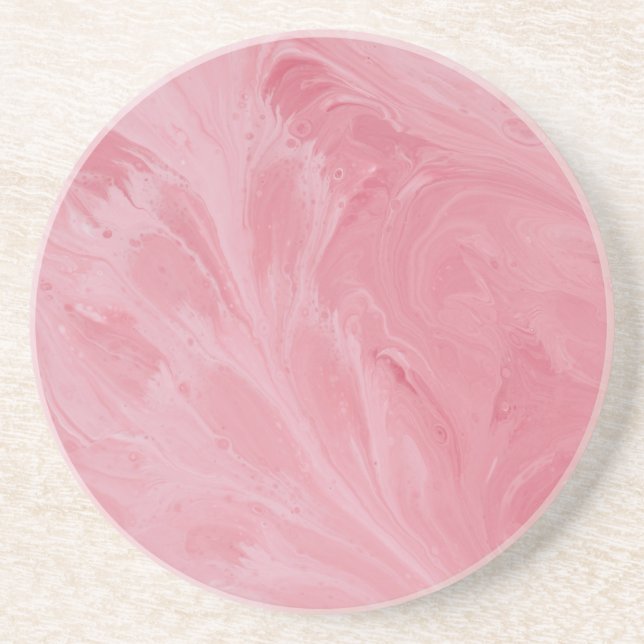 Pink Tiffany Sandstone Coaster (Front)