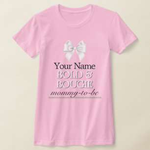 Pink Tiffany Theme Mummy Mother to Be Baby Shower T-Shirt