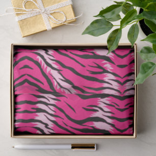 Pink Tiger Animal Skin Pattern Design  Tissue Paper