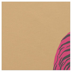 Pink Tiger , Wild Cat Fabric