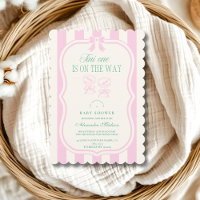 Pink Tini One Is On The Way Baby Shower