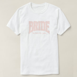 Pink Tiny Floral BRIDE Engagement T-Shirt