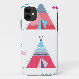 pink tipi Case-Mate iPhone case