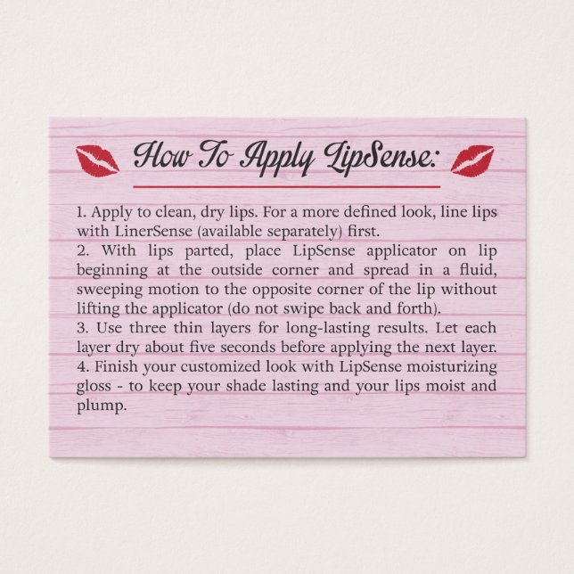 Pink - Tips & Tricks - How To Apply - LipSense (Front)