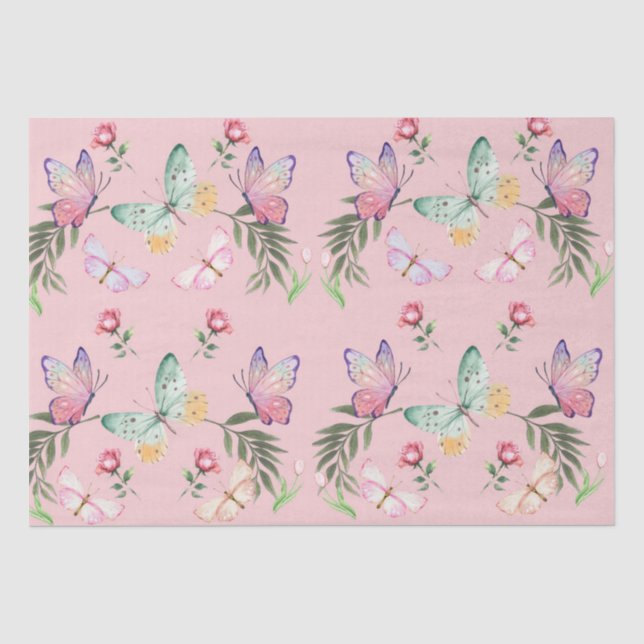 Pink Tissue Paper  (Front)