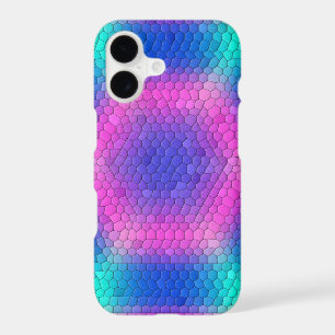 Pink to Blue Holographic Mermaid Scale Hexagons