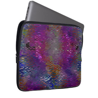 Pink to colourful scaly plaques and moth-eaten fau laptop sleeve