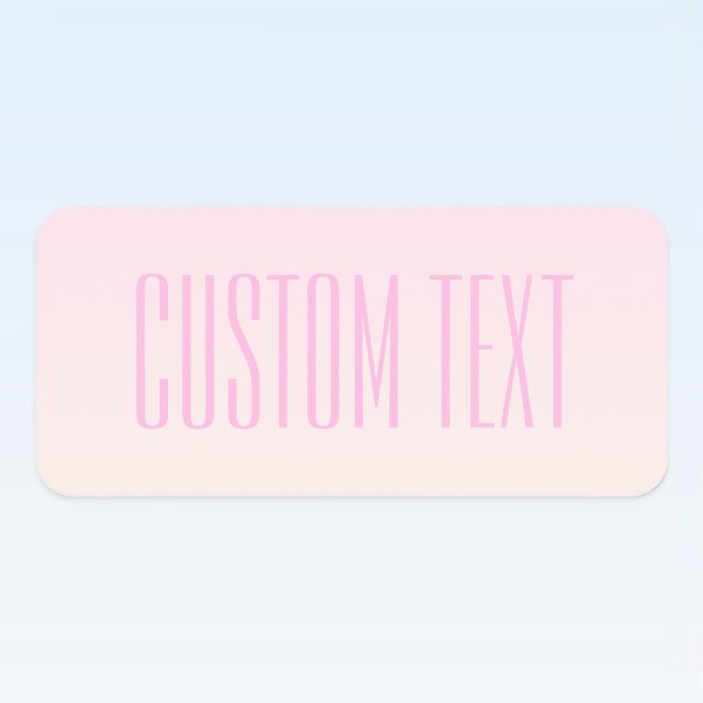 Pink to Peach Sunset Ombre with Customisable Text (Creator Uploaded)
