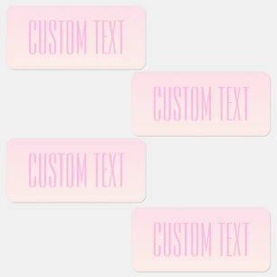 Pink to Peach Sunset Ombre with Customisable Text