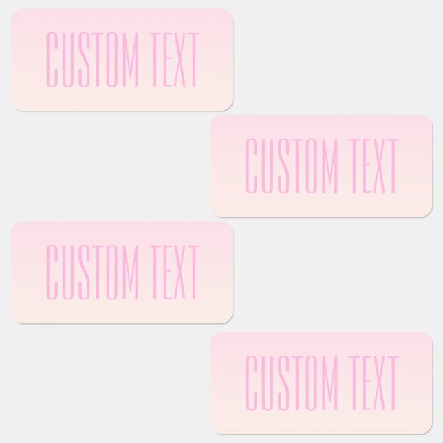 Pink to Peach Sunset Ombre with Customisable Text (Group)