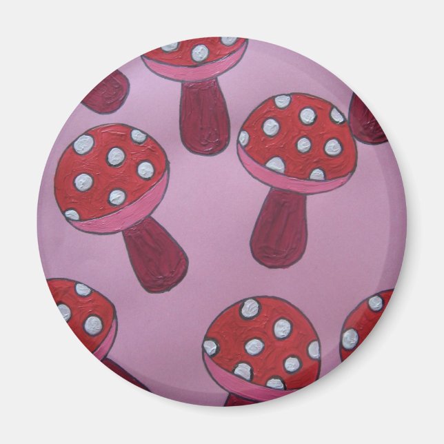 Pink Toadstool Products Magnet (Front)