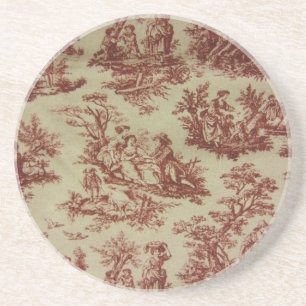 Pink Toile Coaster