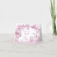 Pink Toile Safari Baby Shower
