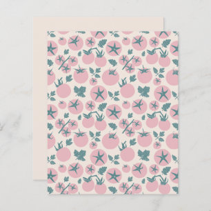 Pink Tomatoes Flat Paper Sheet