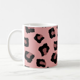 Pink Tone Leopard Seamless Pattern  Coffee Mug