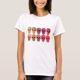 Pink toned skulls T-Shirt