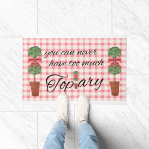 Pink Topiary Topiaries Doormat