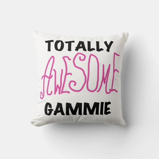 Pink Totally Awesome Gammie Gifts Cushion (Front)