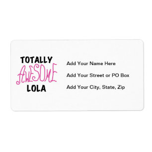 Pink Totally Awesome Lola T-shirts and Gifts