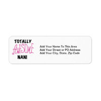 Pink Totally Awesome Nani T-shirts and Gifts