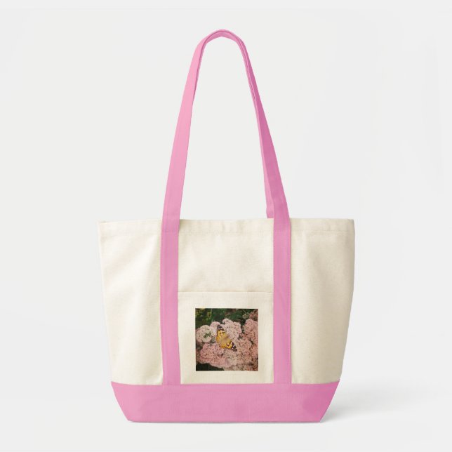 Pink Tote with butterfly Bag (Front)