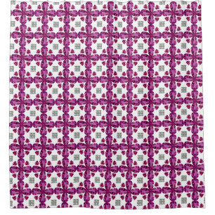 Pink Tourmaline Diamond Art, Pink Shower Curtain