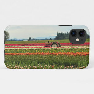 Pink Tractor in Tulip Field, Oregon Case-Mate iPhone Case