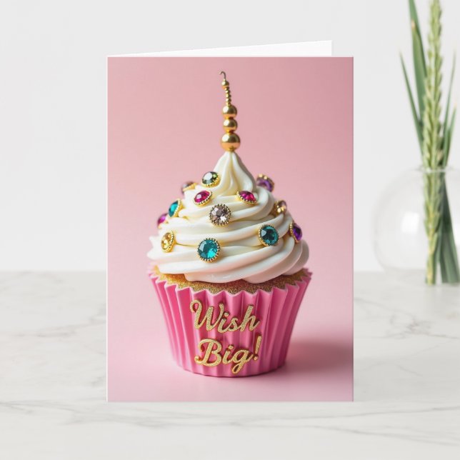 Pink Treat Birthday Card (Front)