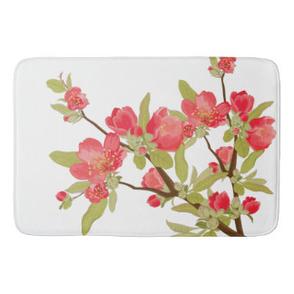 Pink Tree Blossoms Bath Mat