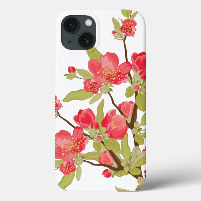 Pink Tree Blossoms iPad Air Case (Back)