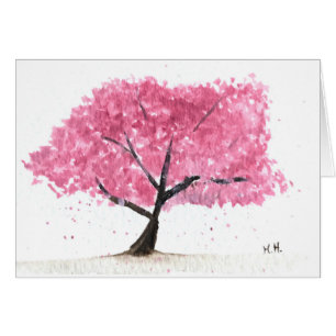Pink tree cherry blossom