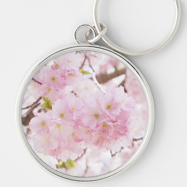 Pink Tree Cherry Blossom Key Ring (Front)
