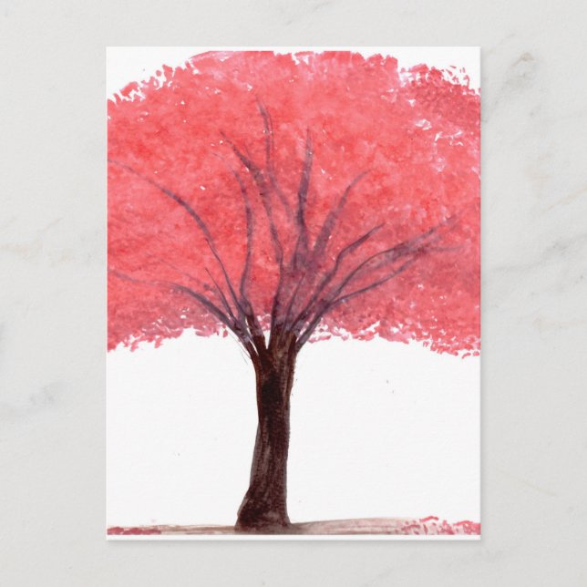 Pink tree postcard (Front)