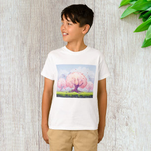 Pink Trees Illustration T-Shirt