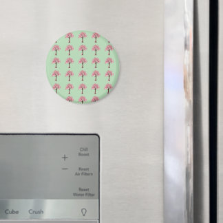 Pink Trees Pattern Magnet