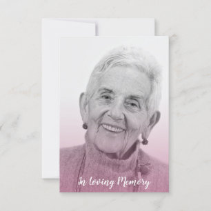 Pink Trendy Transparency Effect Funeral Dear Ones Save The Date