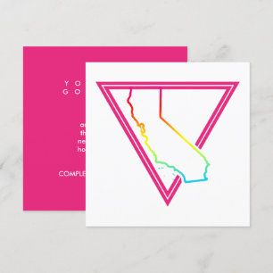pink triangle california invitation