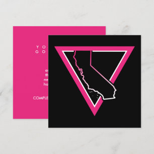 pink triangle california invitation