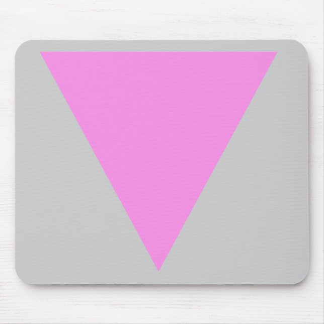 Pink Triangle Mouse Pad (Front)