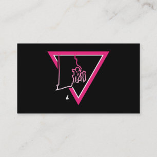 pink triangle rhode island business card