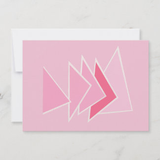 Pink Triangles Card