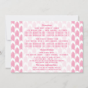 Pink Tribal Arrows Information Card