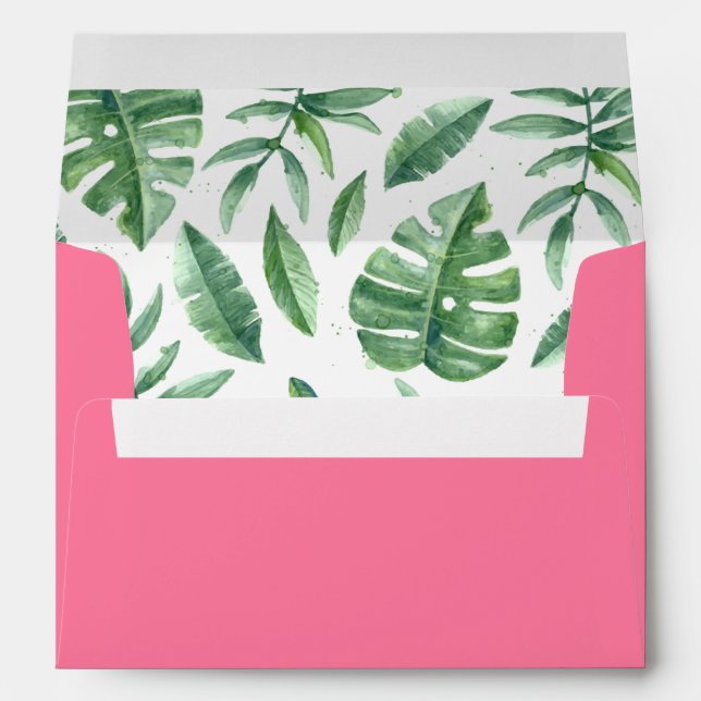 Pink Tropical Envelope (Back (Bottom))