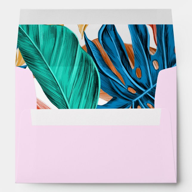Pink Tropical Envelope (Back (Bottom))