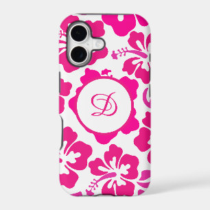 Pink tropical Hawaii Hibiscus Floral Pattern