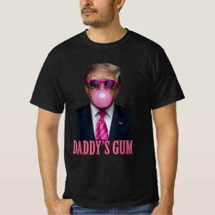 Pink Trump 2024 Bubble Gum Daddy's Home  T-Shirt